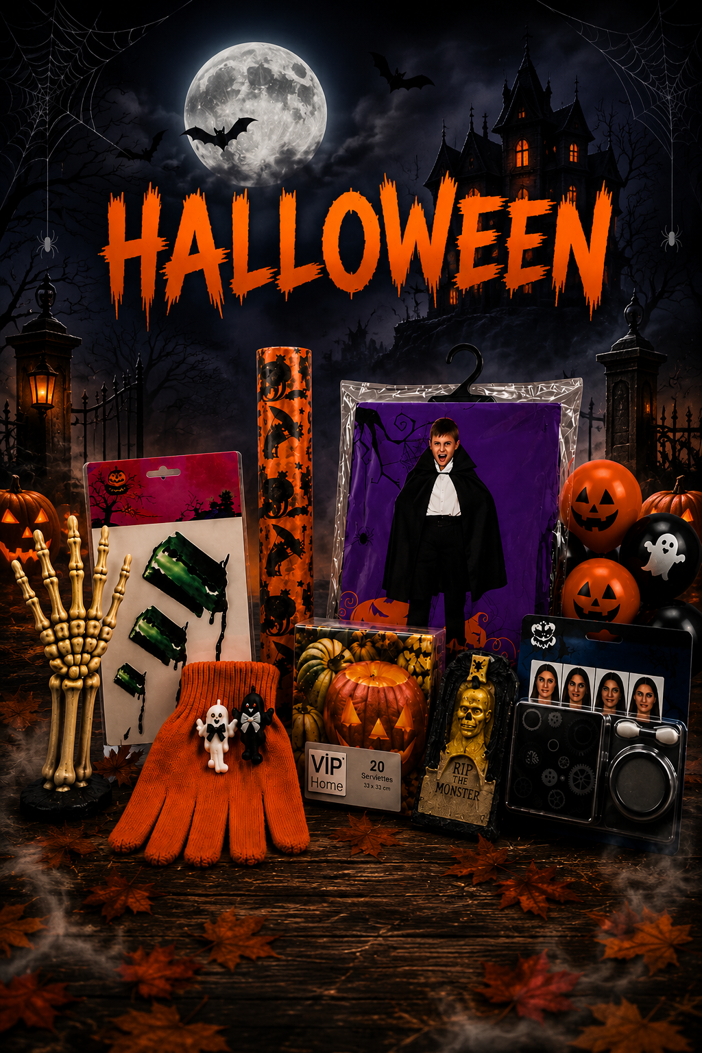 Découvrez nos articles d’Halloween pour une fête terriblement réussie !