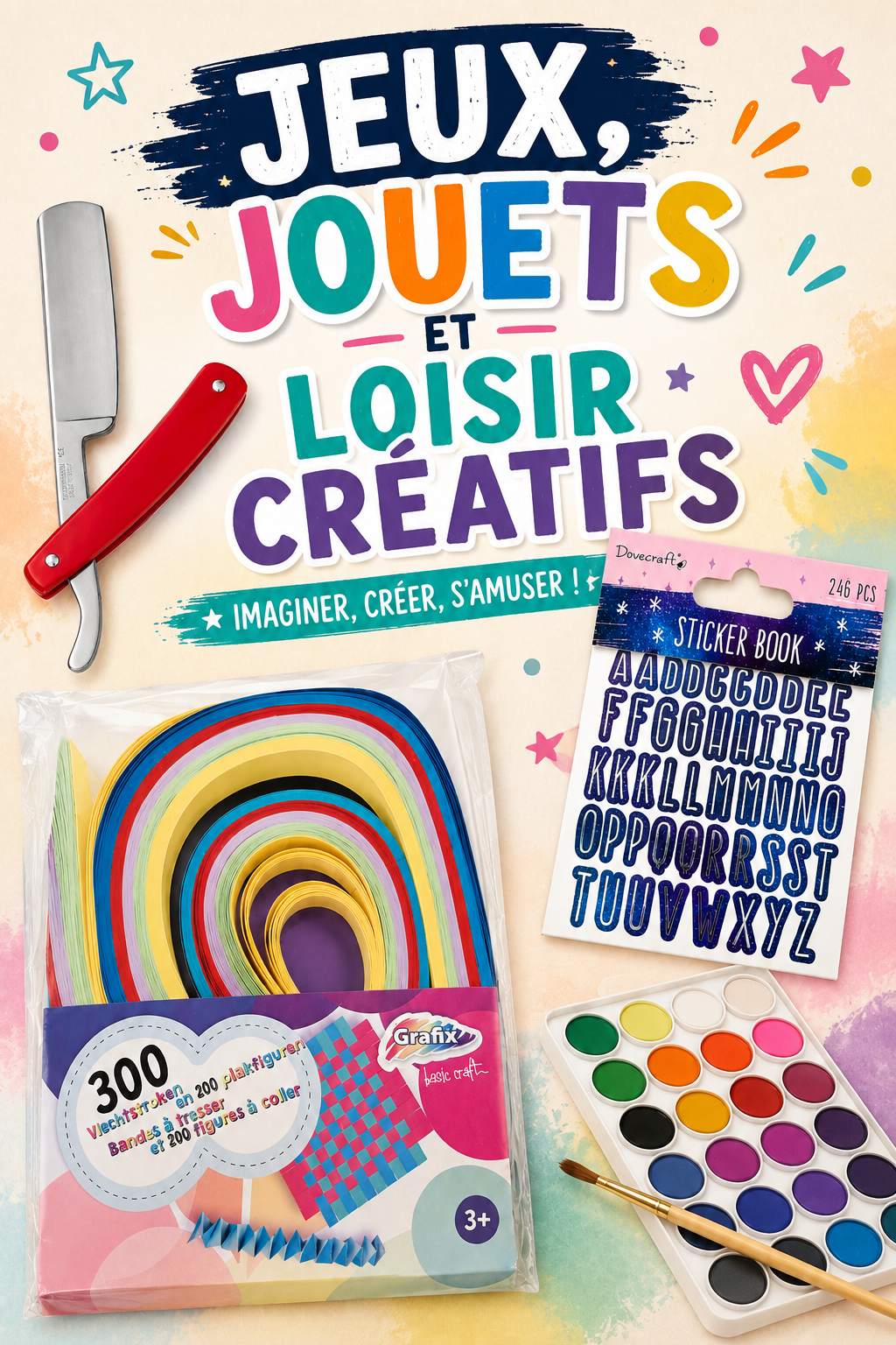 Découvrez nos jeux, jouets & loisirs créatifs