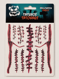 Tatouages temporaires Halloween – Fausses cicatrices et sutures