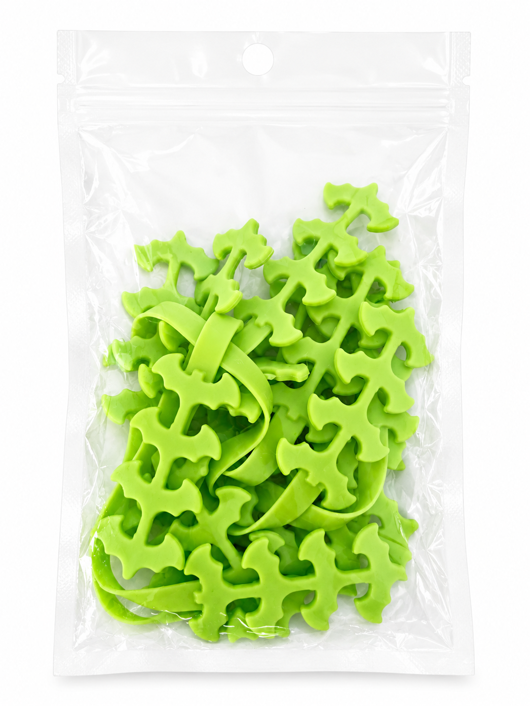 Lot de 8 extenseurs de sangle en silicone – Forme flèche