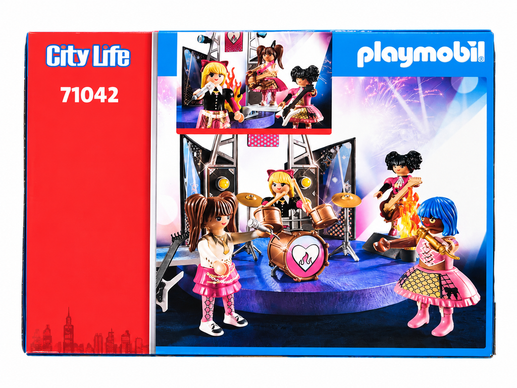 PLAYMOBIL City Life 71042 – Groupe de musique / Concert – 77 pièces