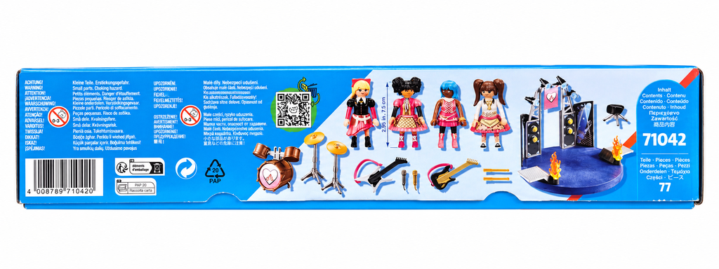 PLAYMOBIL City Life 71042 – Groupe de musique / Concert – 77 pièces