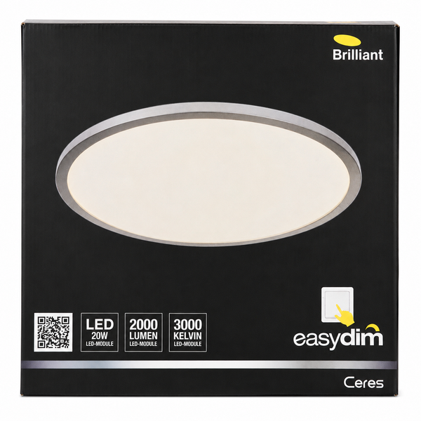 Plafonnier LED Brilliant Ceres EasyDim – 20 W – 2000 lm – 3000 K