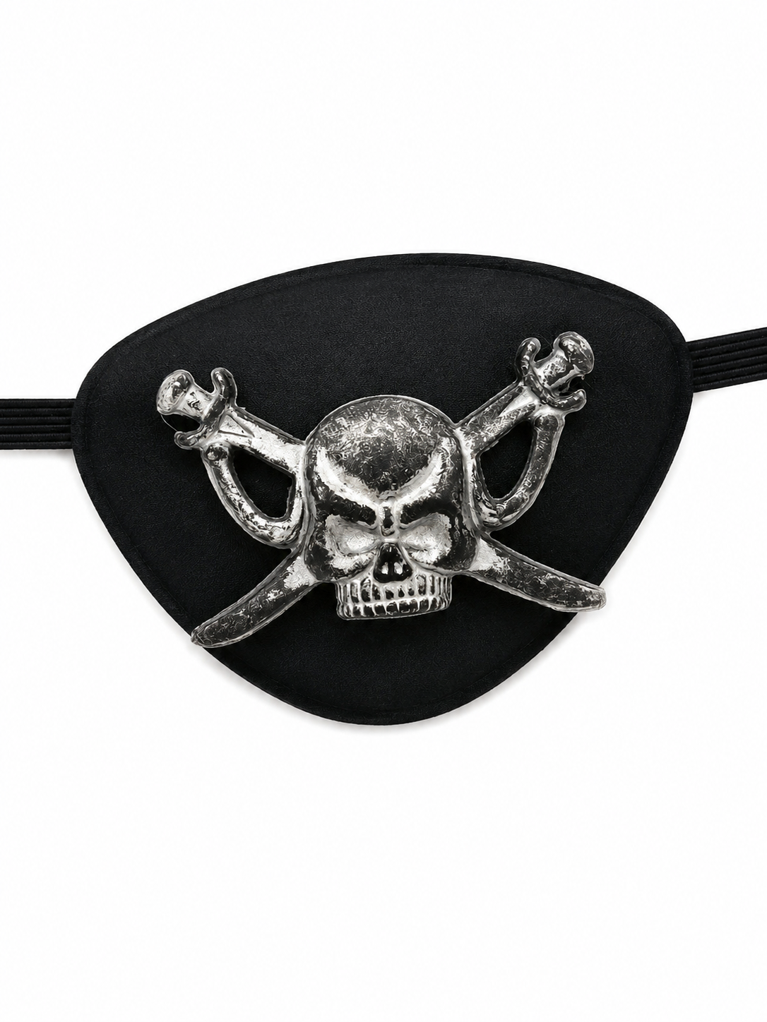 Cache-Œil Pirate avec Tête de Mort 3D