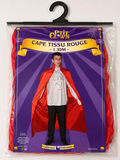 Cape rouge Halloween 1,30 m – Adulte