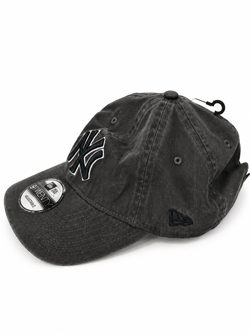 Casquette New Era 9TWENTY New York Yankees – Noire délavée – 100 % coton