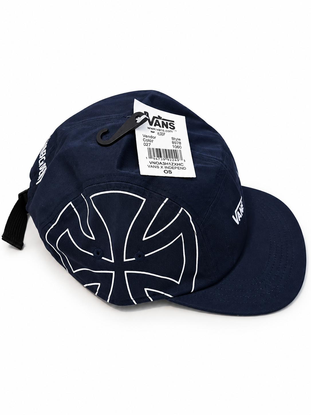 Casquette Vans x Independent – Bleu marine & blanc – Taille unique réglable