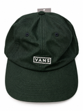 Casquette Vans Curved Bill – Vert foncé – 100 % coton – Taille unique