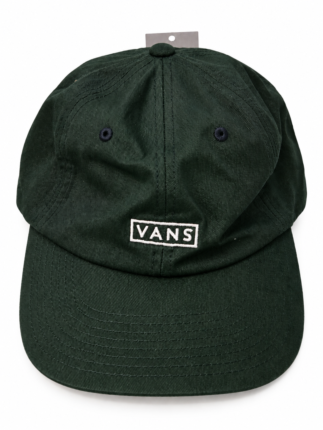 Casquette Vans Curved Bill – Vert foncé – 100 % coton – Taille unique