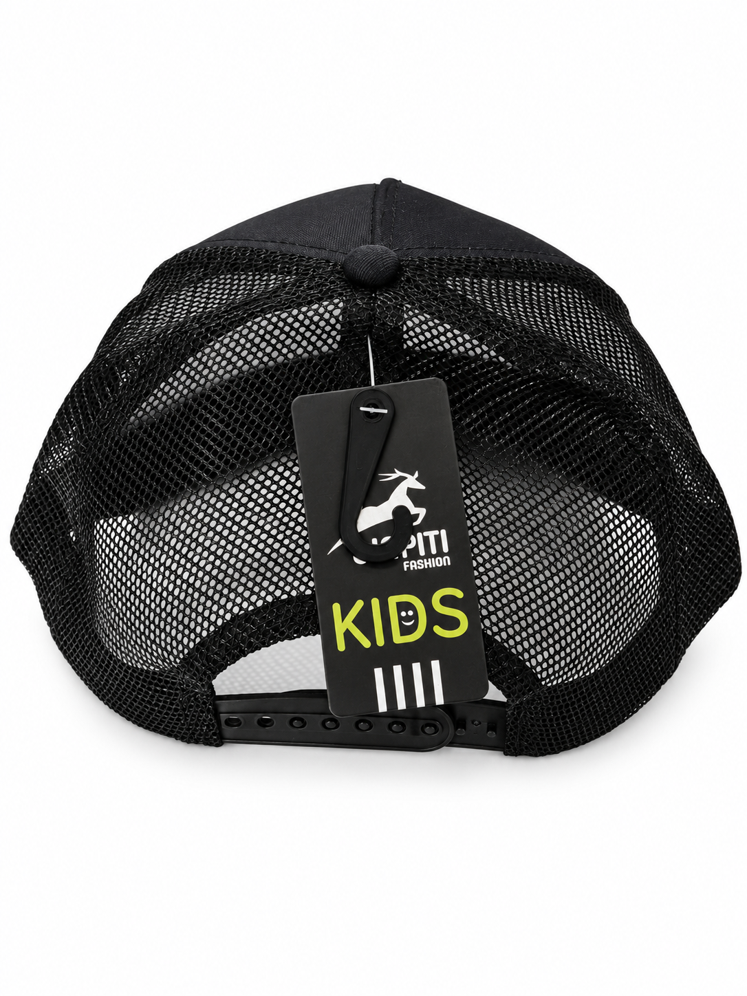 Casquette Trucker enfant « Miami Beach » – Palmiers & coucher de soleil – Noire