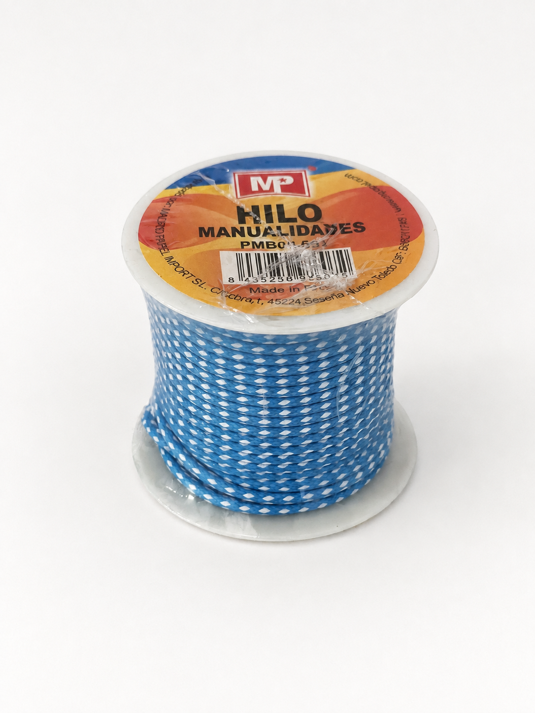 Bobine de ficelle bleu et blanc – Loisirs créatifs
