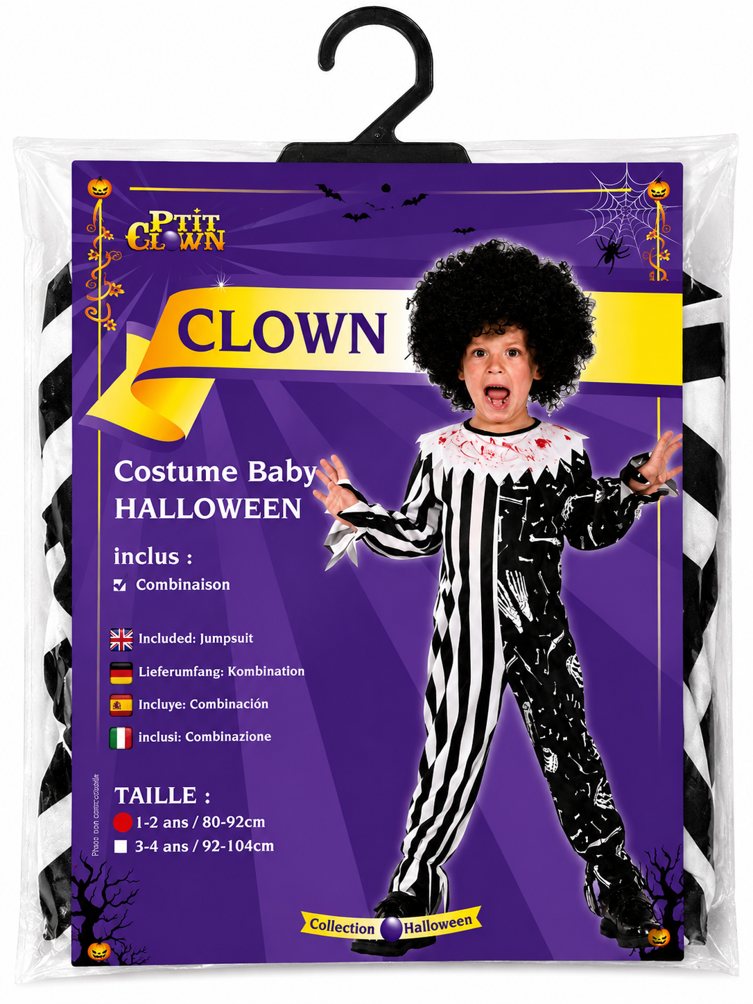KINDERKOSTÜM 1-2 JAHRE CLOWN