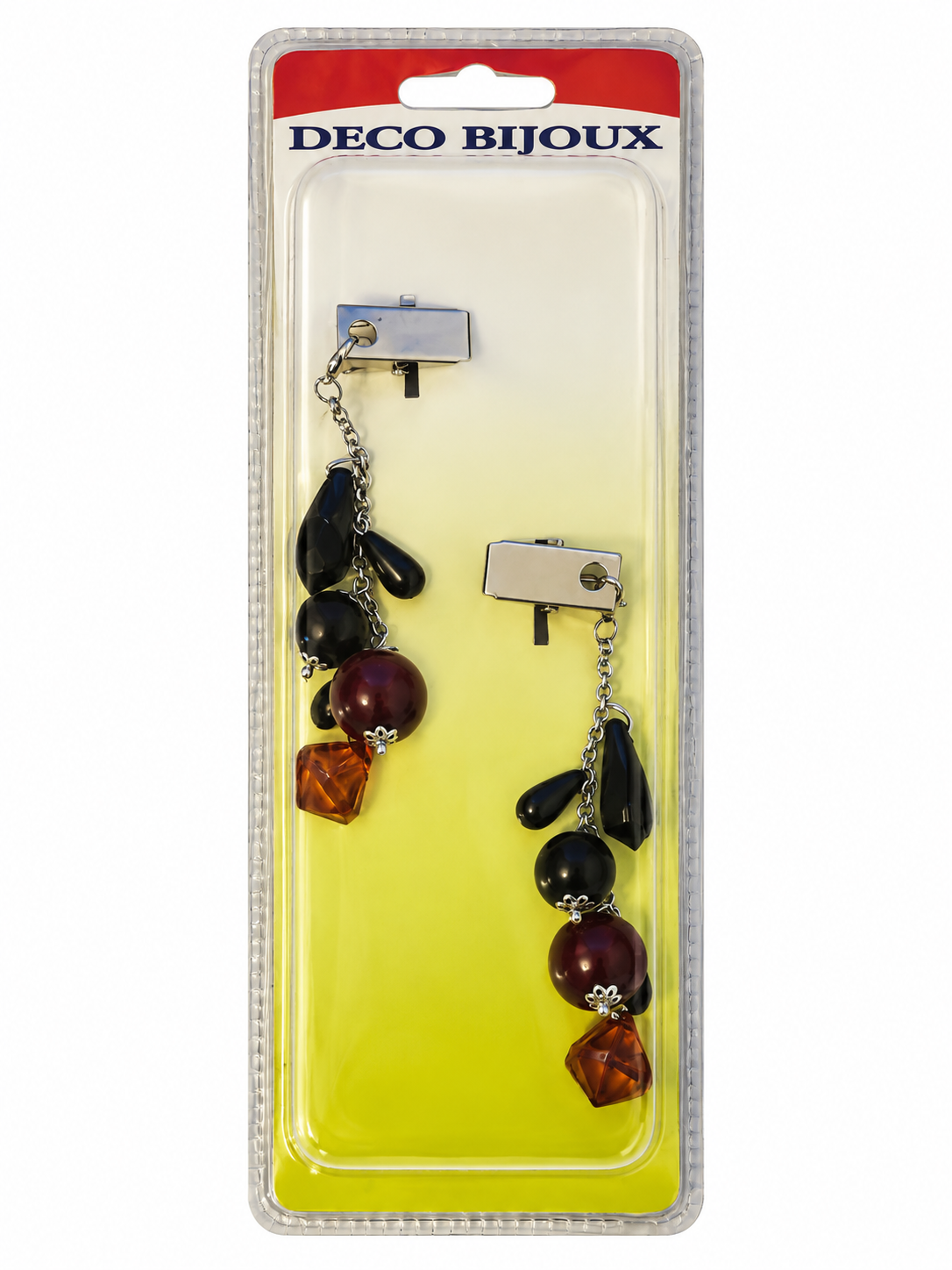 Embrasses / grelots décoratifs pour rideaux – Lot de 2 – Noir, bordeaux et ambre