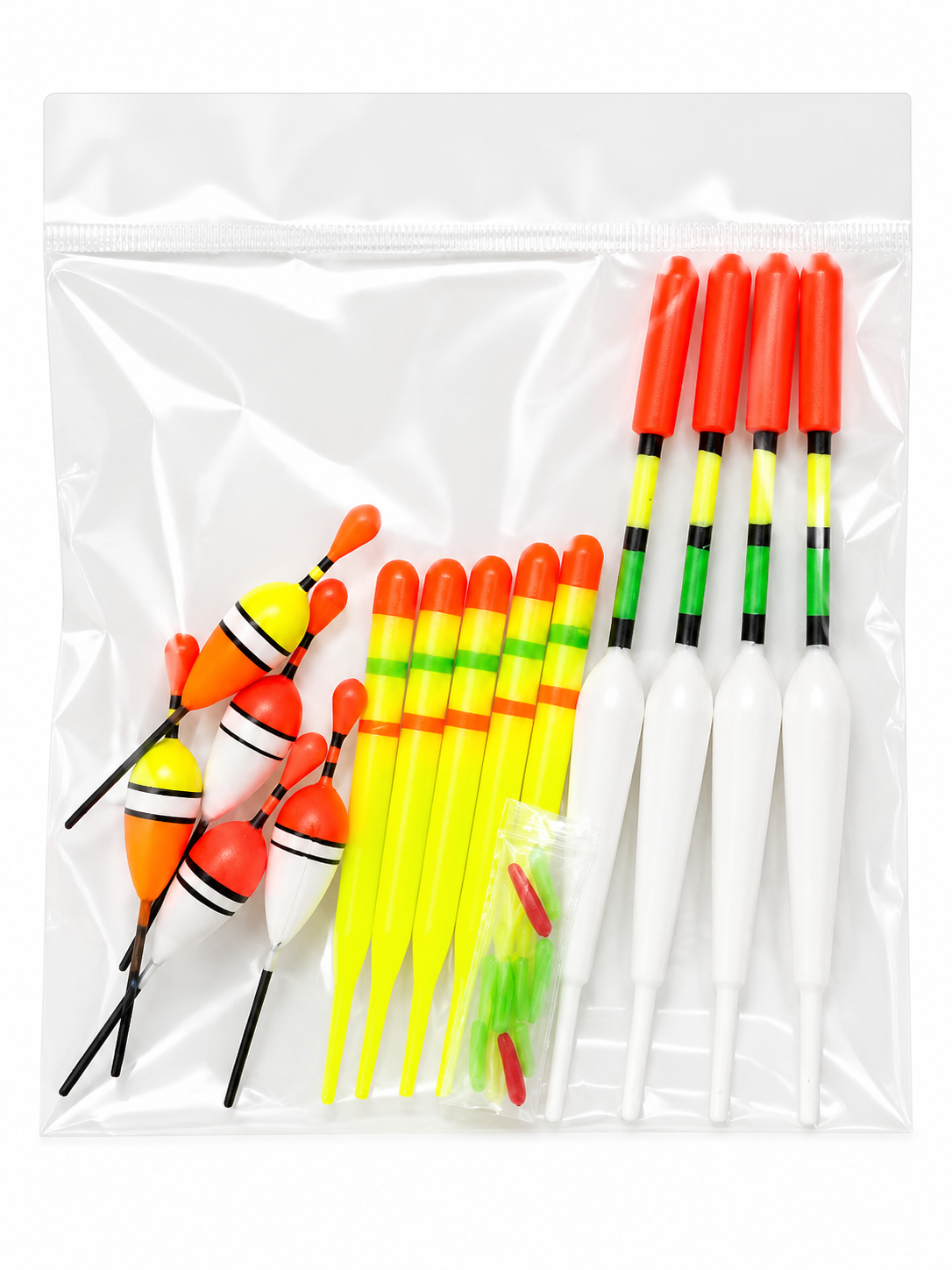 Kit de flotteurs de pêche assortis