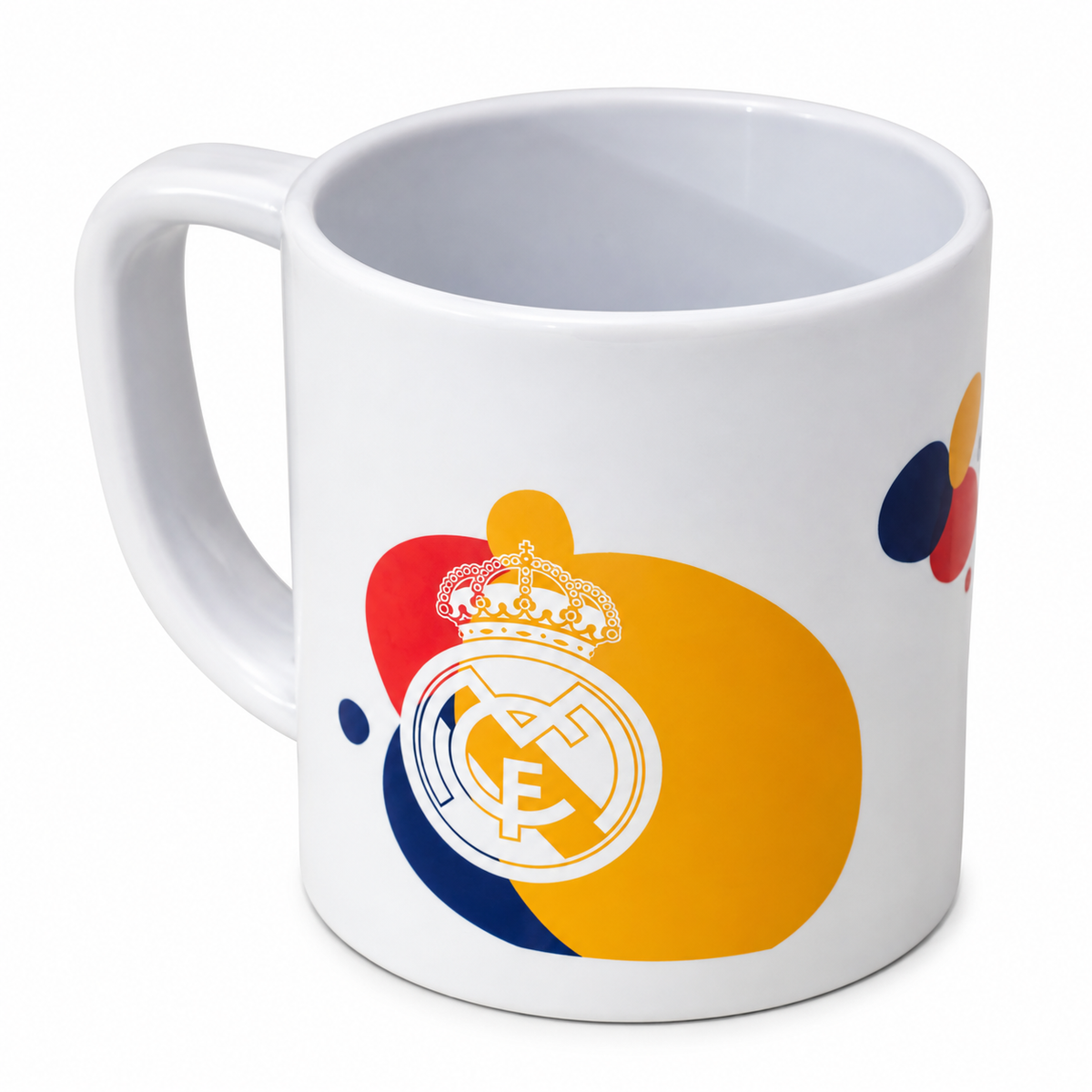 Mug Real Madrid – Plastique dur – Blanc avec logo du club