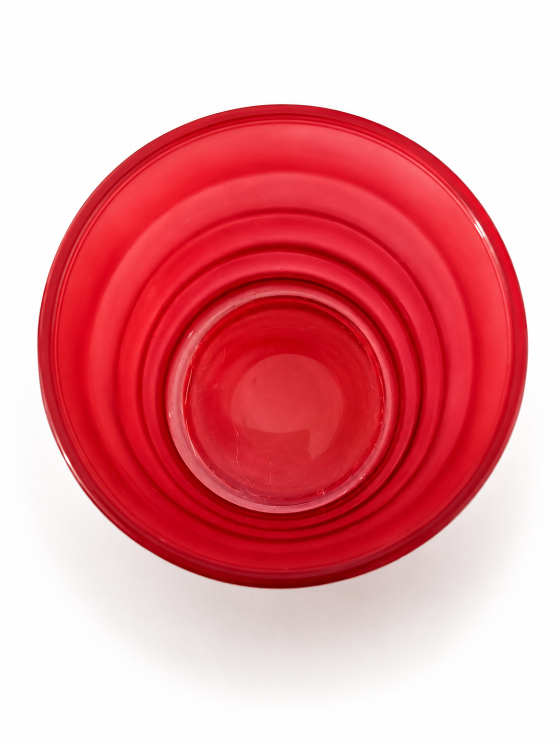 Photophore en verre rose foncé – 7 × 5,5 cm
