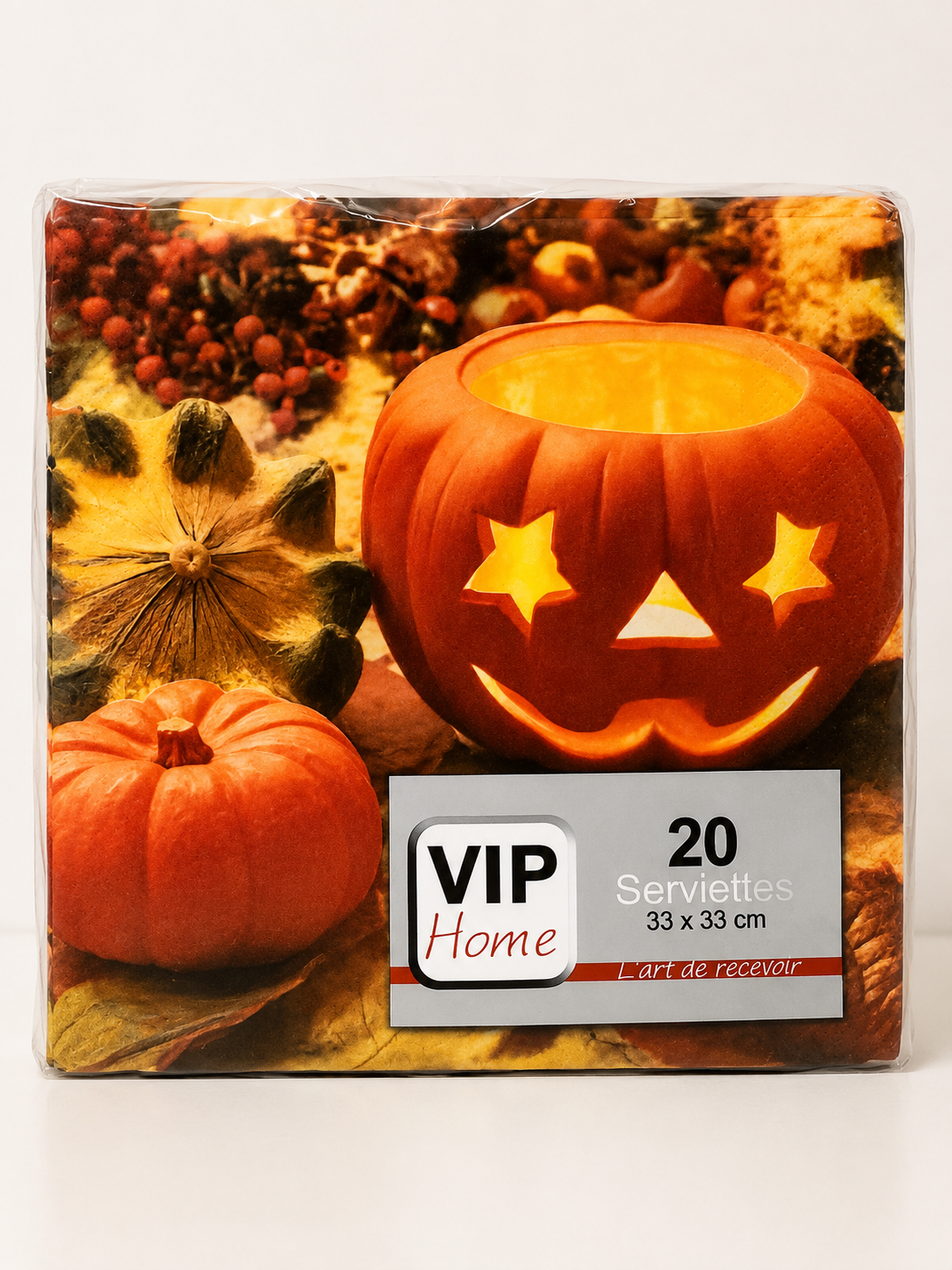 20 PAPIERSERVIETTEN HALLOWEEN KÜRBIS