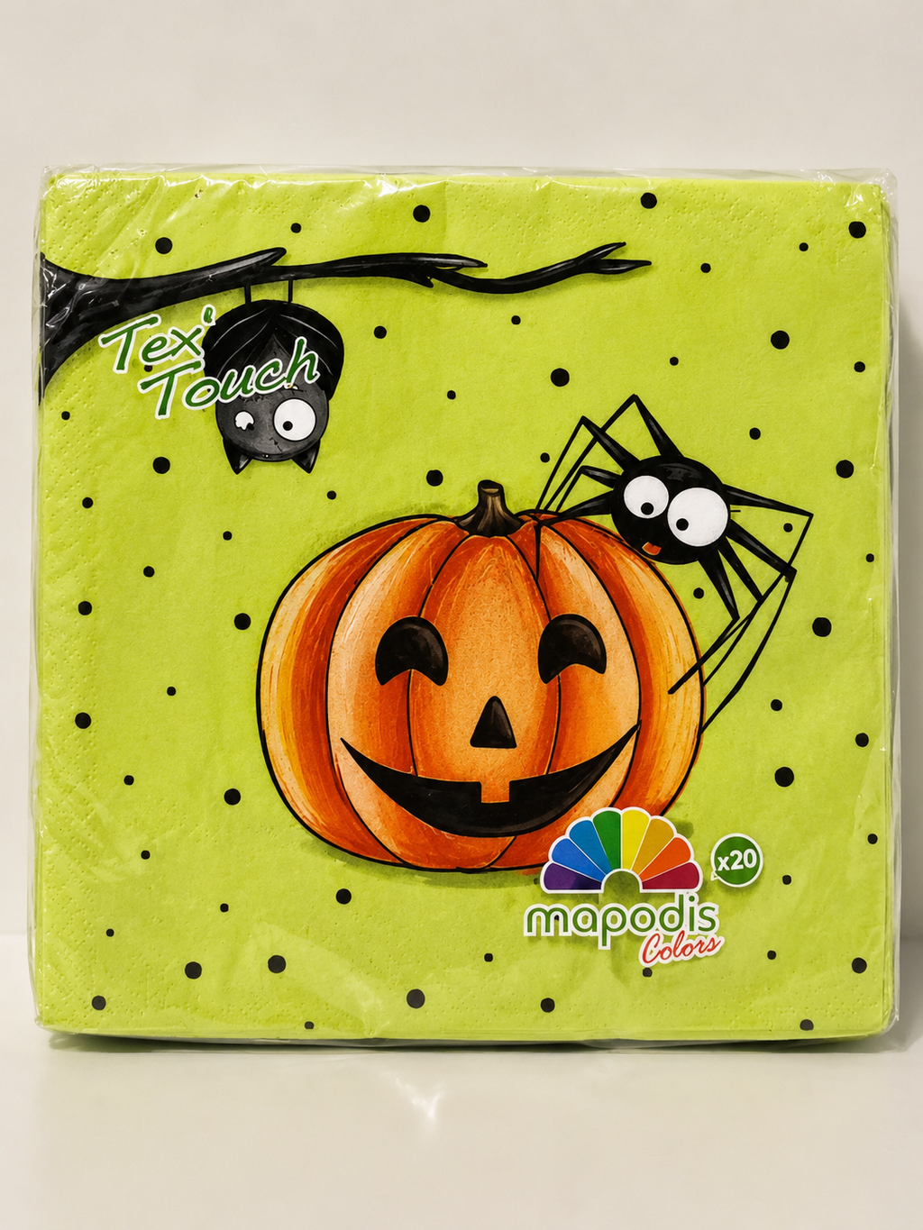 Serviettes Halloween 33 × 33 cm – Lot de 20