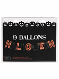 Kit de 9 ballons lettres « HALLOWEEN »