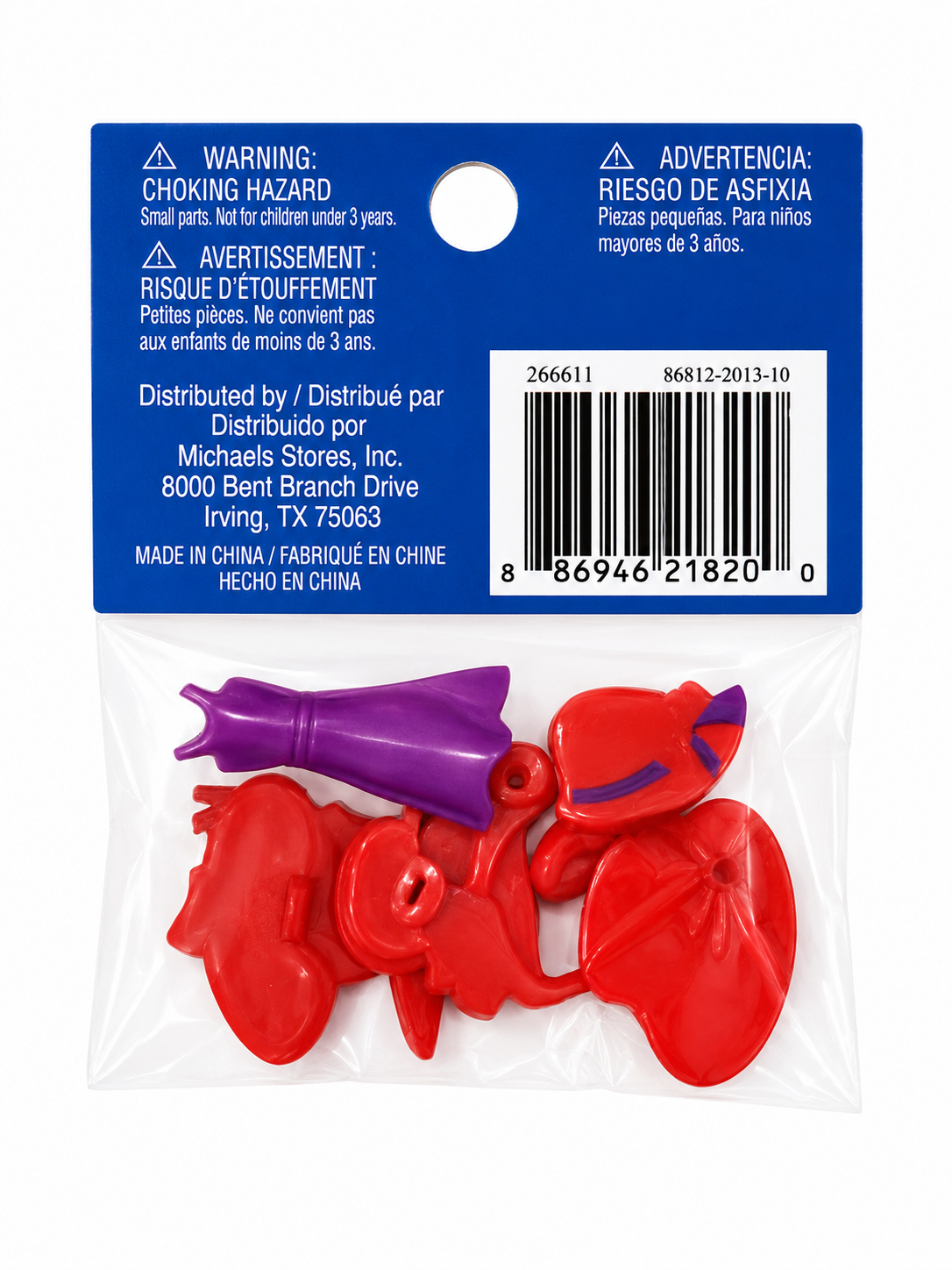 Lot de 6 boutons décoratifs fantaisie