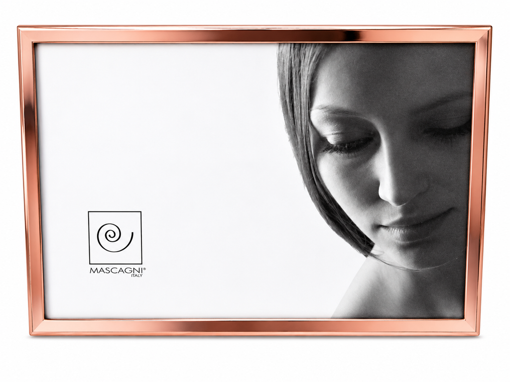 Cadre photo Mascagni – Rose gold – Dos en velours noir –