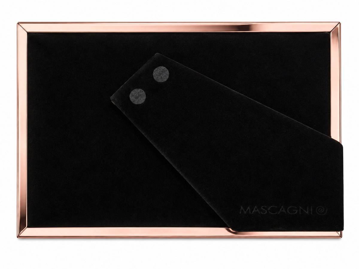 Cadre photo Mascagni – Rose gold – Dos en velours noir –