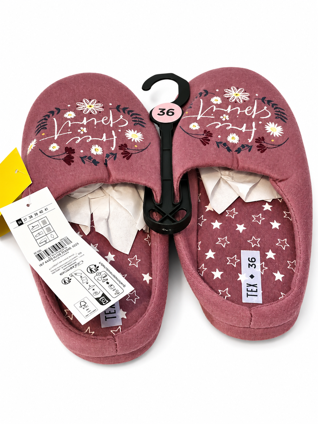 Chaussons Femme marque TEX – rose – Du 36 au 41