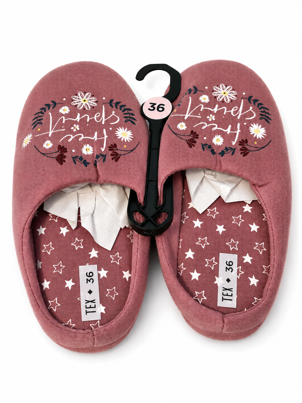 Chaussons Femme marque TEX – rose – Du 36 au 41