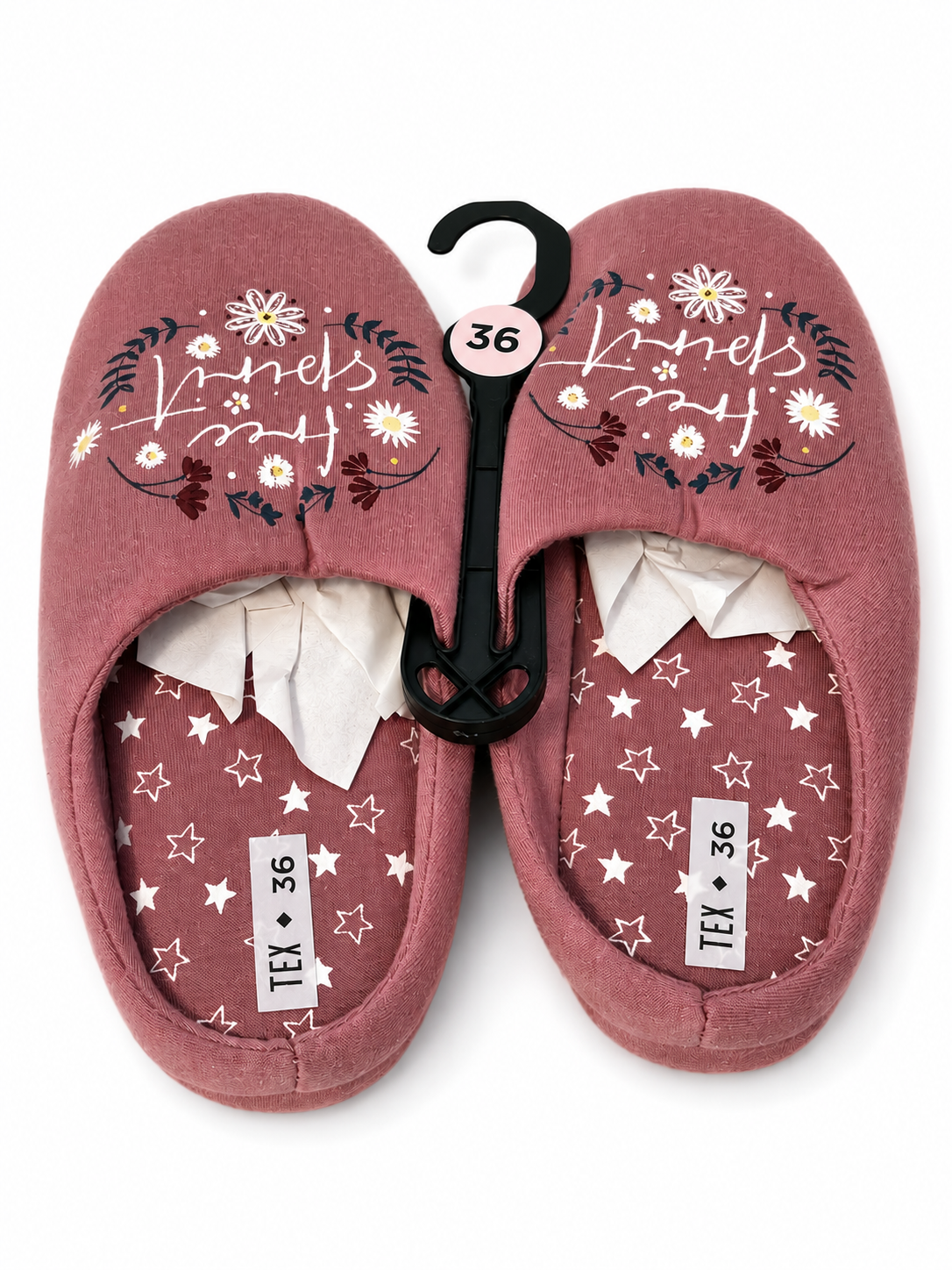 Chaussons Femme marque TEX – rose – Du 36 au 41