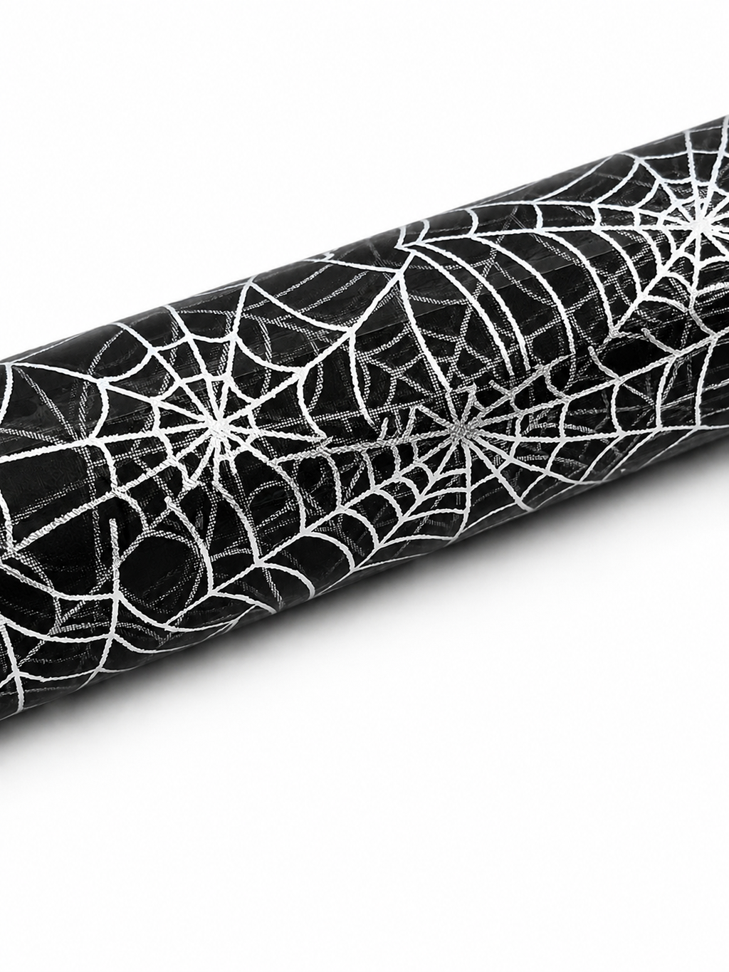 Tischläufer Spinnennetz schwarz-silbern