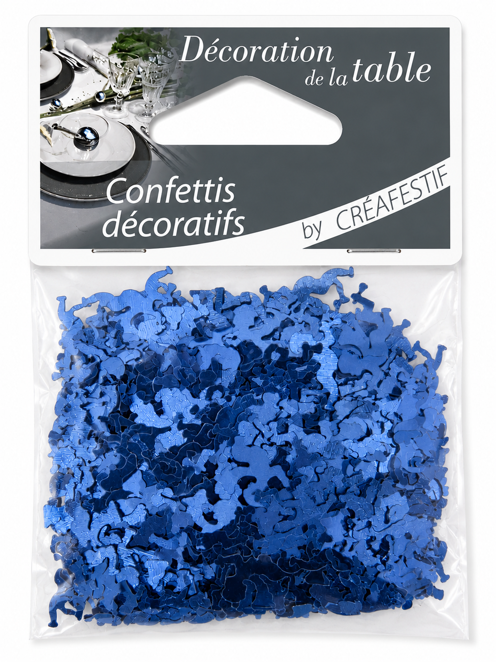 Confettis décoratifs bleus en forme d'ange