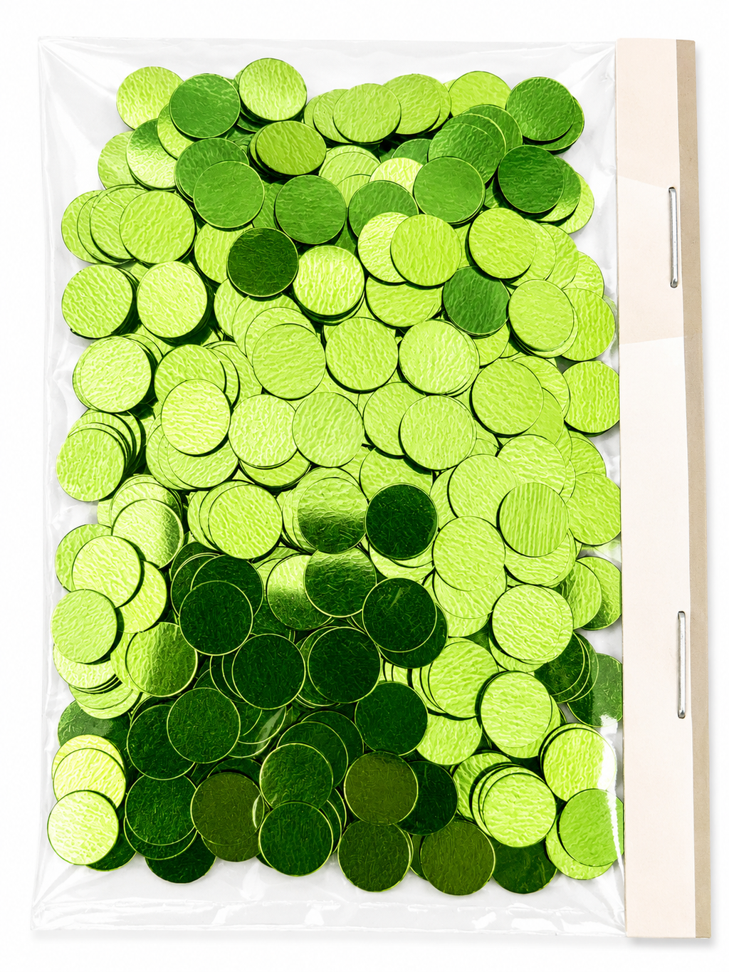 TABLE CONFETTI 10 GR ROUND GREEN