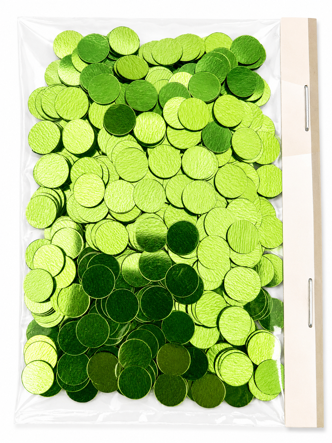 TABLE CONFETTI 10 GR ROUND GREEN