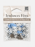 Confettis de table Flocons de Neige argentés