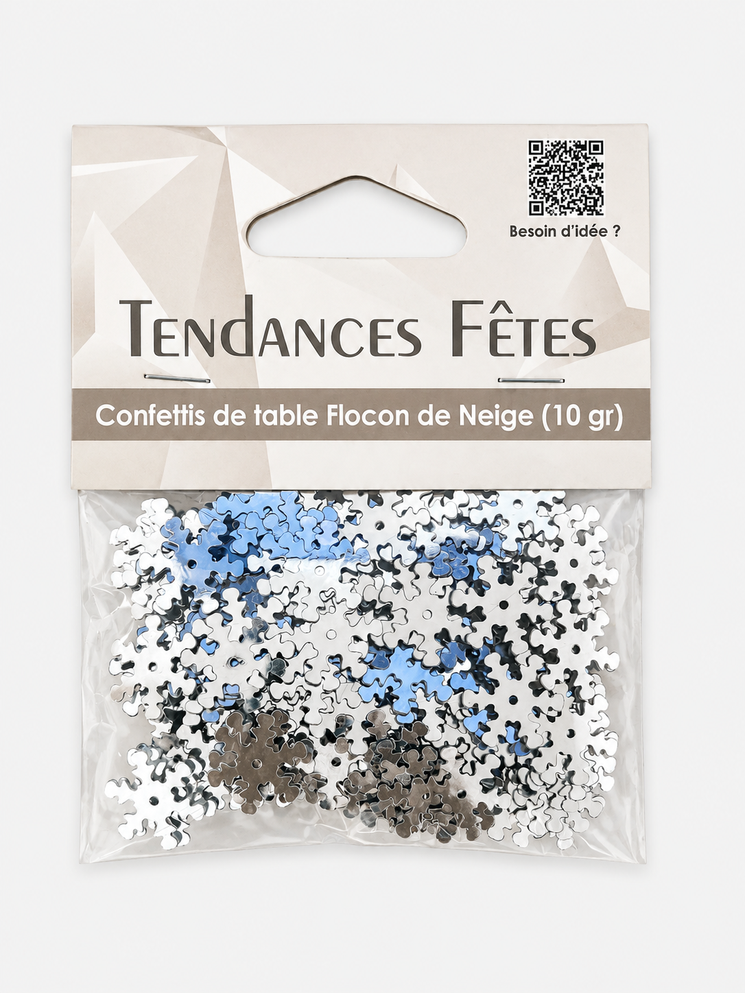 Confettis de table Flocons de Neige argentés