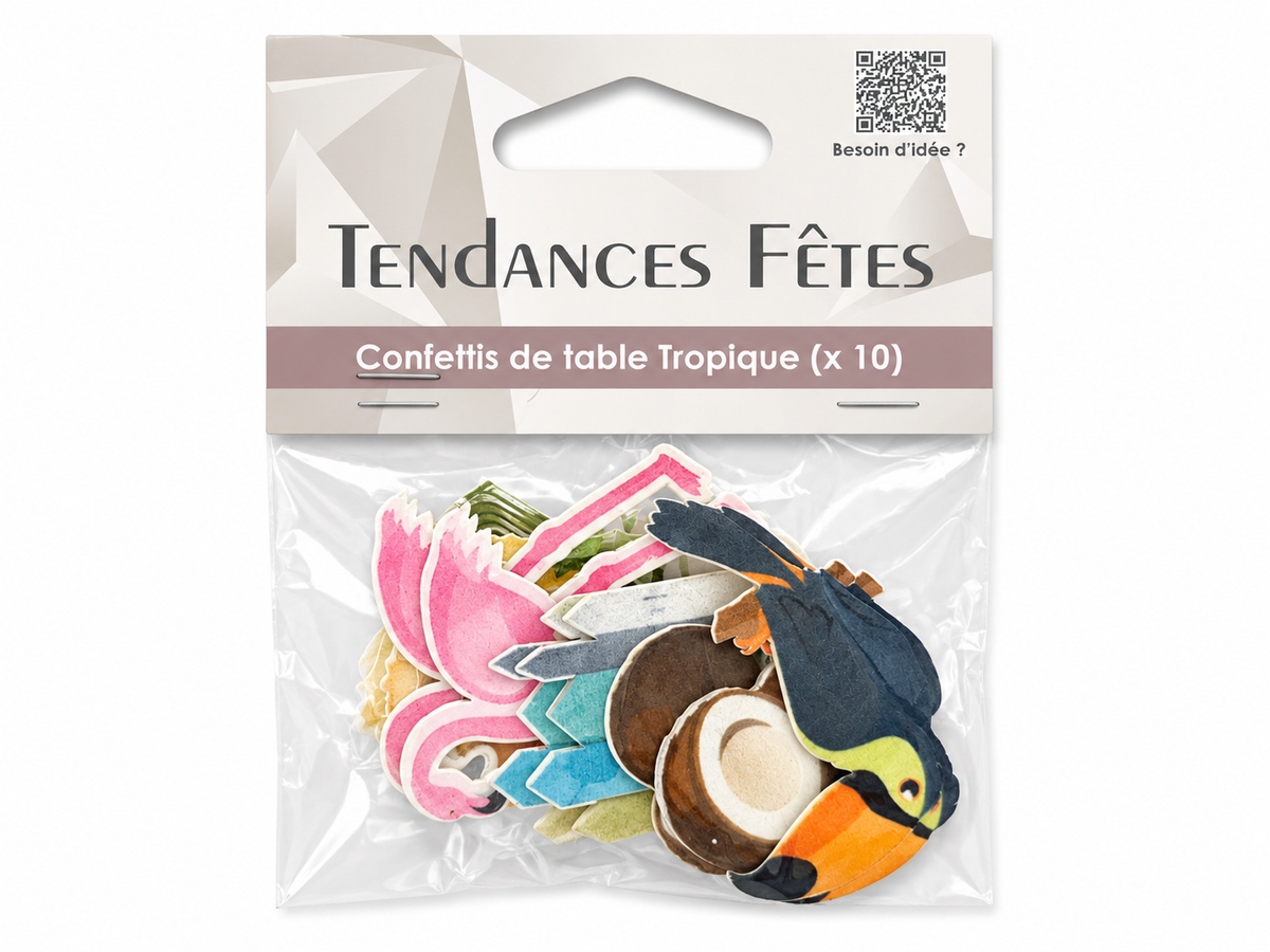 Confettis de table Tropique