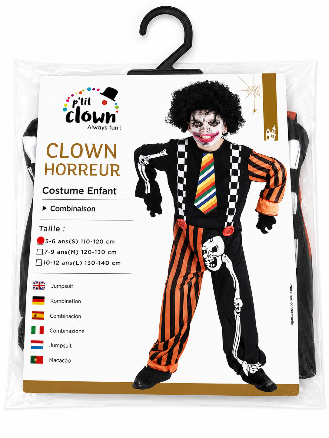 Costume Clown Horreur enfant – Combinaison