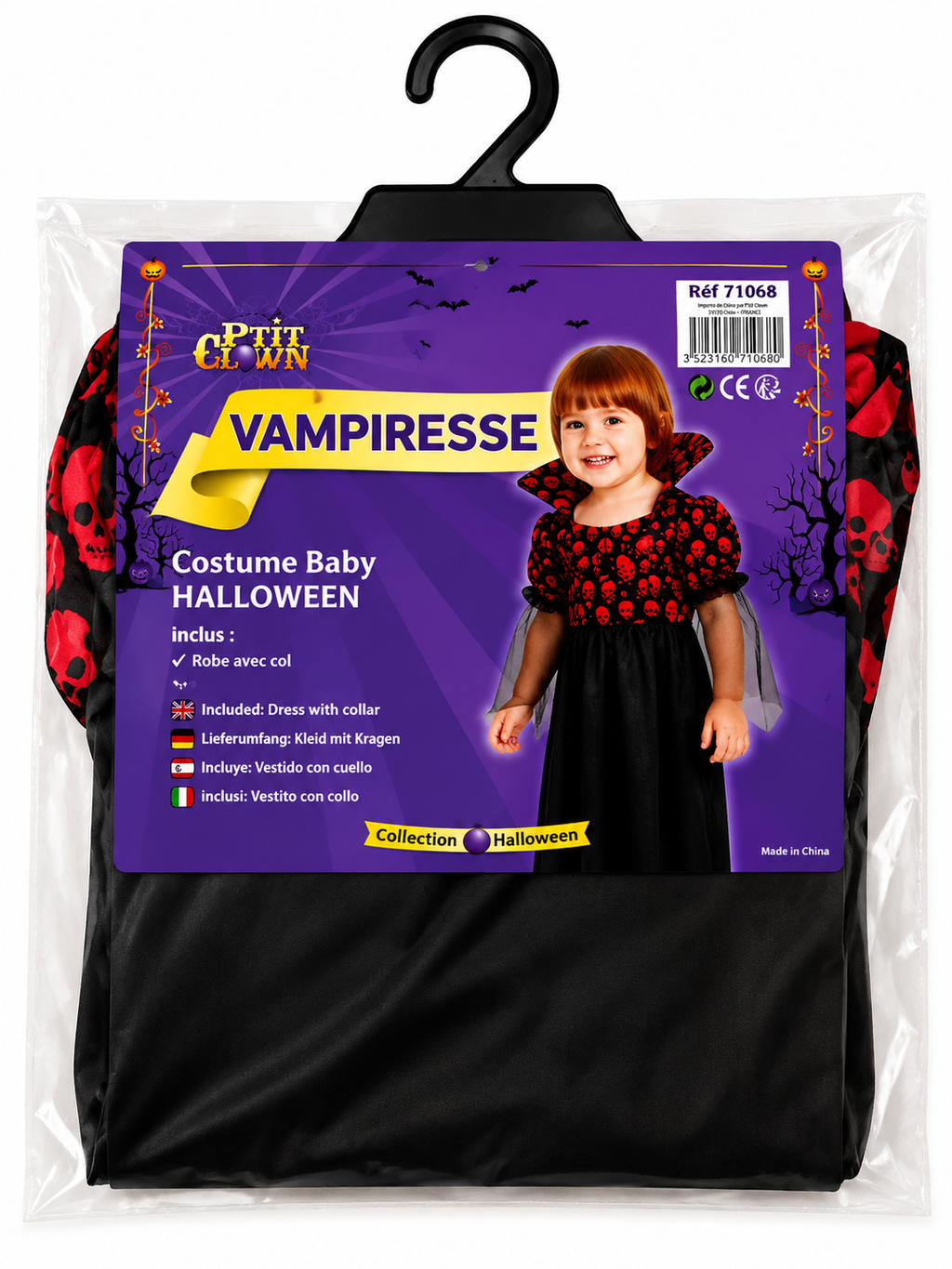 Costume de Vampiresse Halloween pour bébé