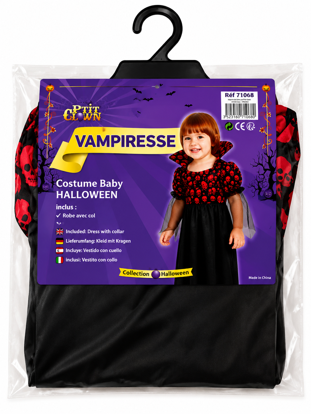 Costume de Vampiresse Halloween pour bébé
