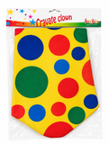 Cravate clown géante à pois multicolores – Festifolie