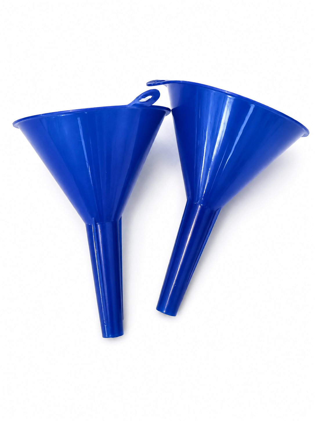 Lot de 2 entonnoirs en plastique bleu – env. 10,5 cm