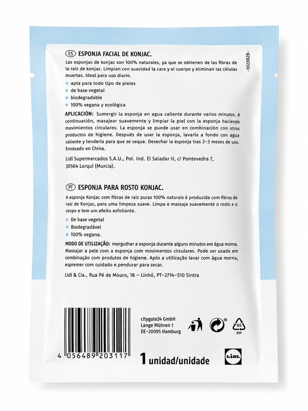 Éponge faciale en Konjac – Fibres de racine pures – Cien