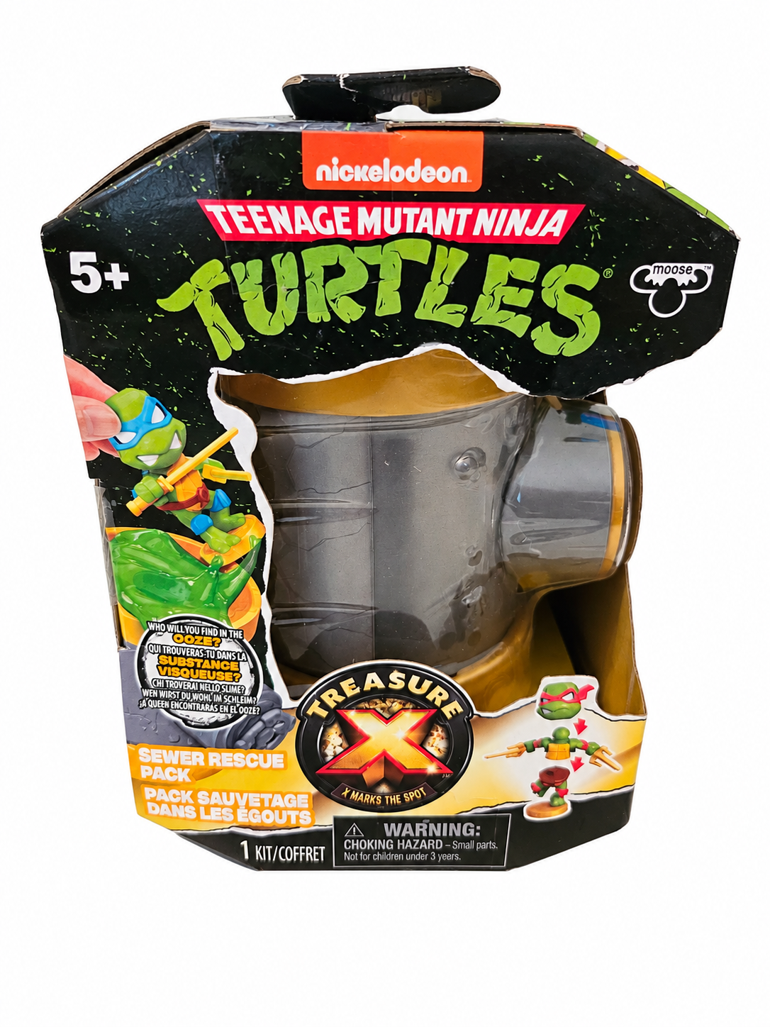 Tortues Ninja – Treasure X – Pack Sauvetage dans les Égouts – Figurine surprise – Moose Toys – Dès 5 ans