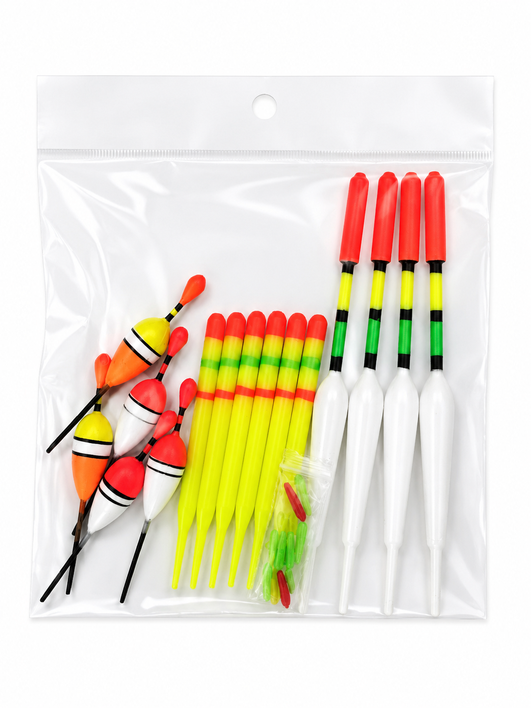 Kit de flotteurs de pêche assortis