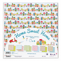 Set de 6 papiers scrapbooking « Home Sweet Home » – 30,5 × 30,5 cm