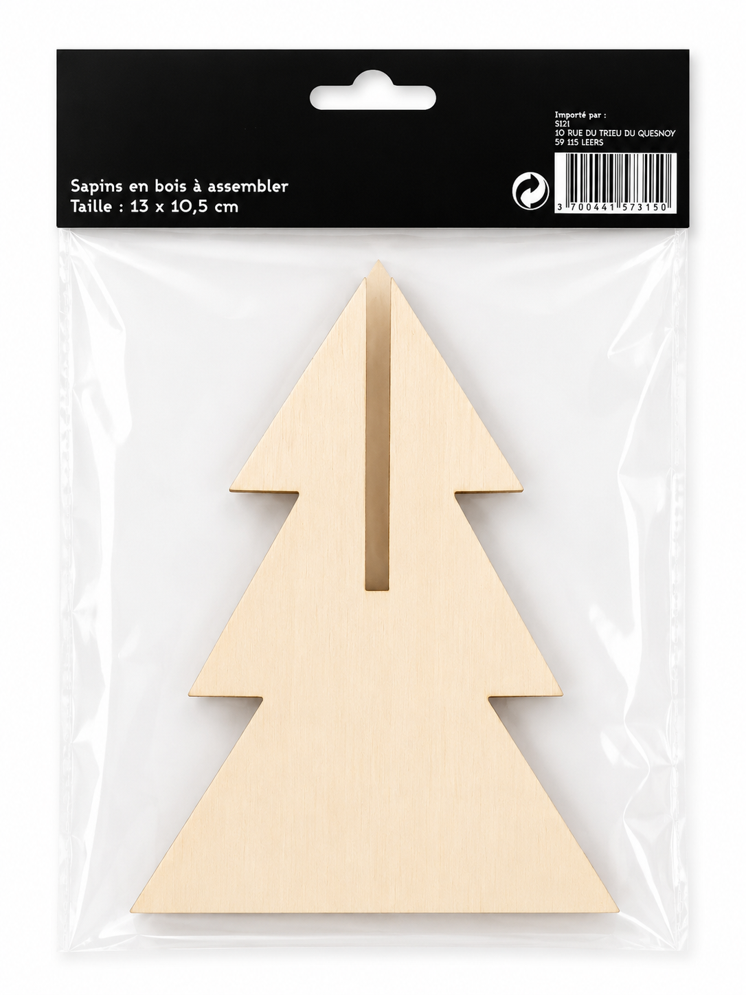 Tannenbaum aus Holz zum Zusammenbauen
