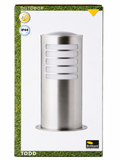 Borne lumineuse extérieure BRILLIANT TODD – 40 cm – E27 – IP44 – Inox
