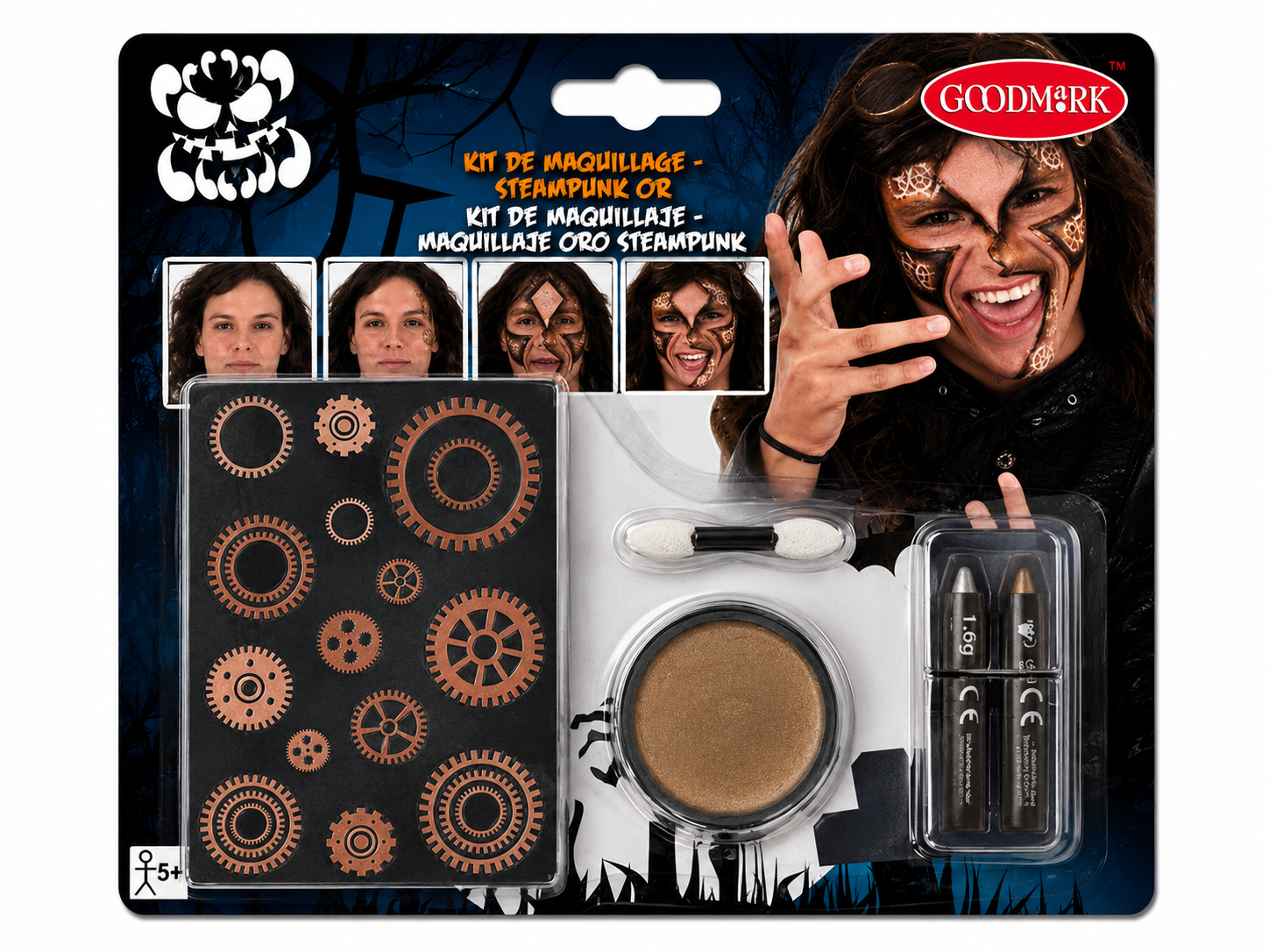 STEAMPUNK GOLD MAKE-UP KIT
