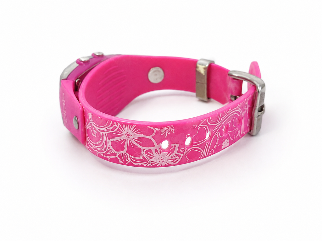 Montre digitale DDP - Bracelet rose à motifs
