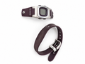 Montre digitale DDP – Bracelet violet foncé à motifs